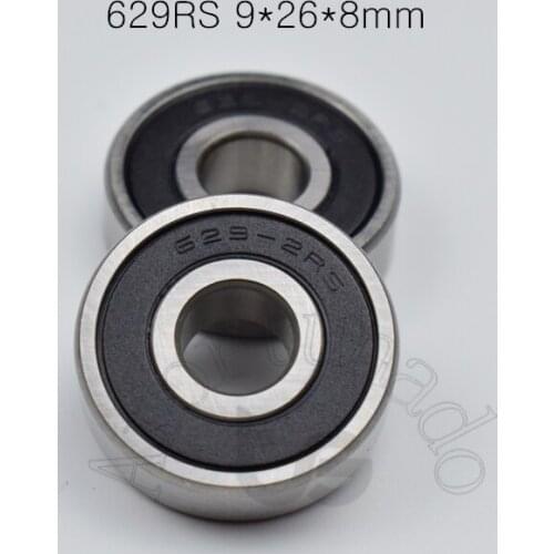 629RS 9*26*8(mm) 10piece bearing Rubber sealed ABEC-5 chrome steel miniature bearing hardware Transmission Parts