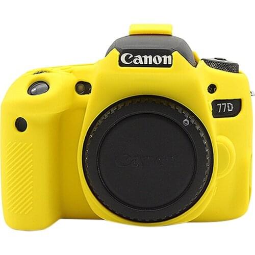 PULUZ High Quality Soft Silicone Protective Case for Canon EOS 77D Soft Rubber Camera Case Skin for Canon
