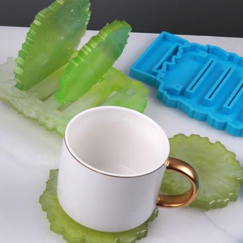 DIY Irregular Coaster Silicone Mold for Cup Storage Rack Resin Molds Epoxy UV DIY Resin Craft Home Decoration Handmade Tools