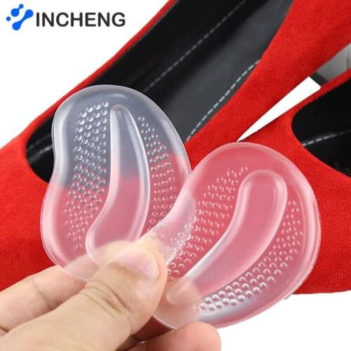 2PCS/Lot Silicone Forefoot Pads Orthotic Arch Support Shoe Patch Insoles Inserts Massager High Heels Anti-Slip Pain Relief