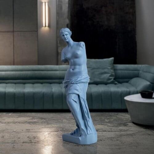 29cm European Style Home Decoration Resin Statue Modern Sculpture Art Greece Figurine Crafts Sketch Model Creativity for Decor