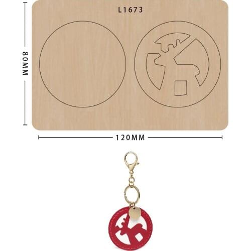 Cutting Dies Leather Knife Cut Die Customized Key Ring DIY Key Case Pendant Making Decor Supplies Dies Template