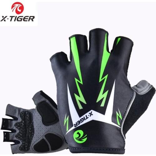 X-Tiger 3D GEL Pad Cycling Gloves Half Finger Summer Sports Shockproof Bike Gloves MTB Bicycle Gloves Motorcycle gloves