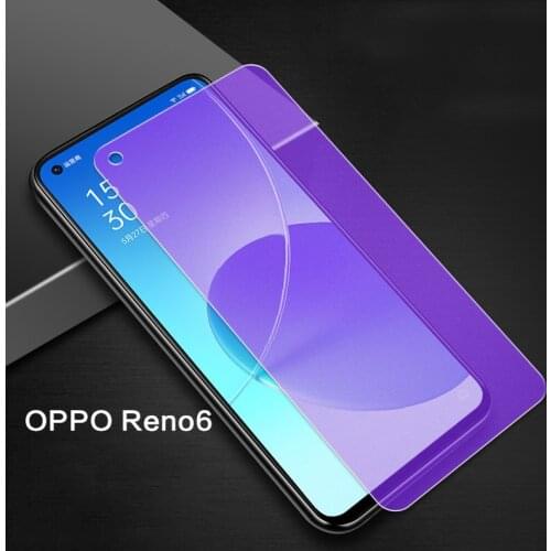 Screen Protector Anti Blue Matte Glass for OPPO Reno6 Reno 6 5 5G 5F 5K 5Lite 5Z 5A Reno5 5G Tempered Glass Cover No Fingerprint
