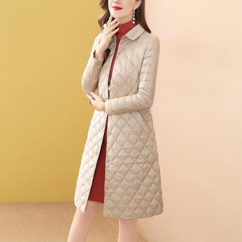 Woman Jacket Parkas Coat Wide Lady Imitation Down Jacket Thick Female Winter Fashion Jacket Coat Female Veste Femme