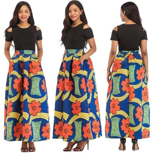 2021 New Womens Large Size Hot Style Classic Rose Print Skirt Suit Multi-Color Multi Size Silky Milk Silk Long Skirt