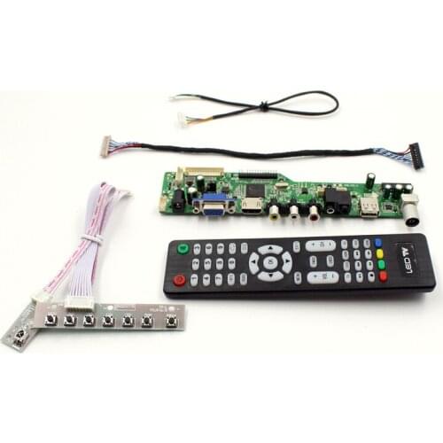 LCD TV controller board with TV AV VGA Audio USB HDMI-Compatible for 12.1 inch pane 1024x768 G150XGE-L06 G150XTN06.2 M150GNN2