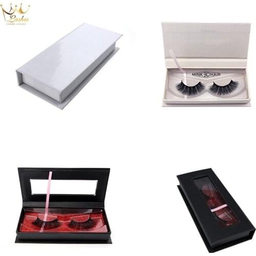 100 pairs crown lashes eyelashes vendor private label false lashes private label custom packaging box faux mink Multiple sty