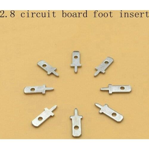 100pcs 2.8 circuit board insert PCB solder piece single foot insert thickness 0.8mm