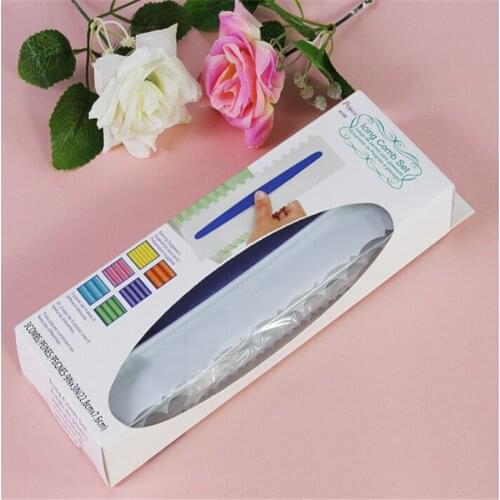 3pcs/set Purple Pastry Set Plastic Fondant Spatulas Scraper Cake Smoother DIY Cake Baking Decorating Tool Kitchenware