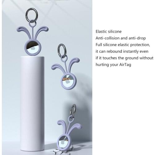 448F Silicone Protective Skin Compatible with Airtags Smart Wireless Bluetooth Tracker Case Cover Accessories