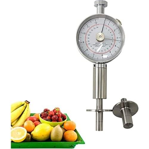 GY-3 Analog Fruit Hardness Tester Sclerometer Penetrometer with Two Measuring Head 0.5-12kg/cm2 and 1-24kg/cm2 Range