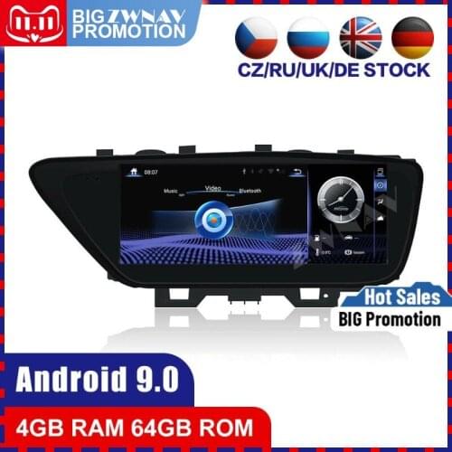 4+64G Android 9 Car multimedia Player For Lexus ES 2013 2014 2015 2016 2017 car GPS navi stereo radio tape recorder BT head unit