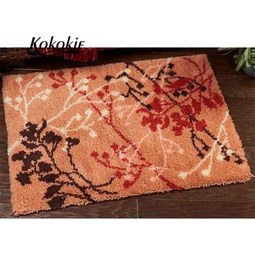 Flowers latch hook Rug kits for adults large printed canvas yarn carpet diy latch hook rug kits carpet embroidery carpet diy rug