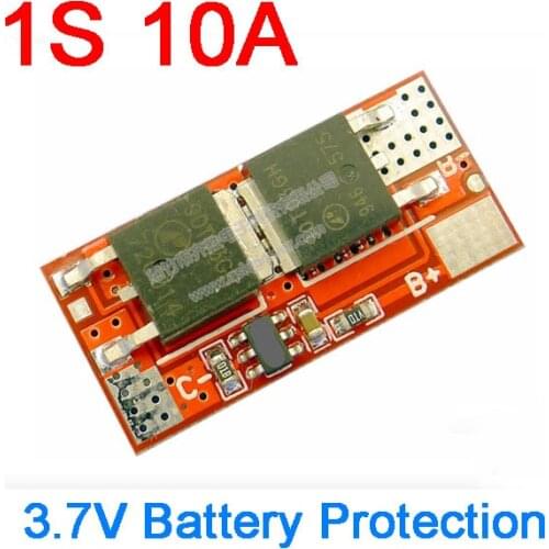 DYKB 1S 10A 3.7V 3.6V BMS Battery Charging Protection PCB Board Li-ion lithium 18650 Cells POLYMER for electrical tools