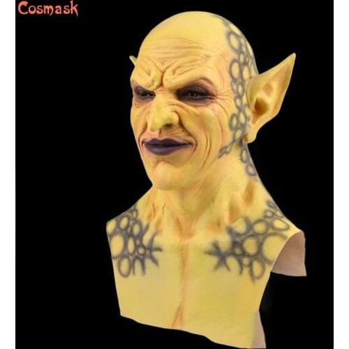 Adult Party Costume Mask Horror Carnival Cosplay Party Props Color Devil Latex Cosmask Halloween