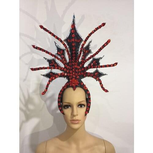 Latin dance Samba accessories Fashion exquisite headdress feathers Delicate dance shows accessories