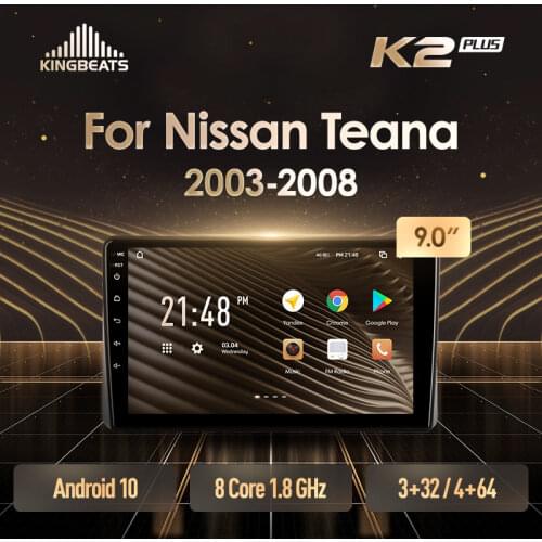 KingBeats Android 10 Octa-Core head unit HU 4G in Dash Car Radio Multimedia Video Player Navigation GPS For Nissan Teana J31 2003 - 2008 no dvd 2 din Double Din Android Car Stereo 2din