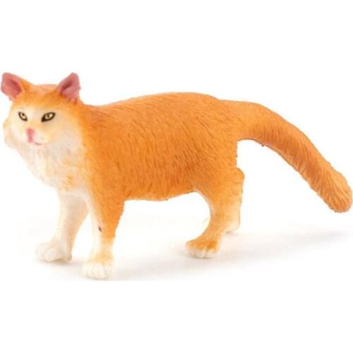 Animal Model Toy Realistic Form Collectible Solid Simulation Cat Model Figure Home Decor Tabletop Ornaments for Kids Adult