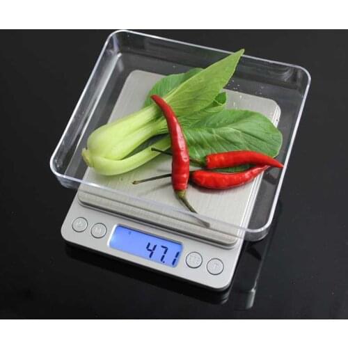 NEW Portable Electronic Food Scales 3000g/0.1g Postal Kitchen Jewelry Weight Balance Digital Scale 500g 0.01 Precision Scale