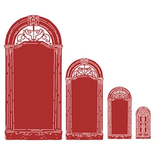 New Vintage Door DieCutting Dies Scrapbook Diary Decoration Stencil Ebossing Template DIY Greeting Card Handmade New