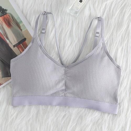 Push Up Solid Bra Elastic Gathering Bralette Anti-light Korean Style Wild Bra Tube Top Sexy Seamless Bra