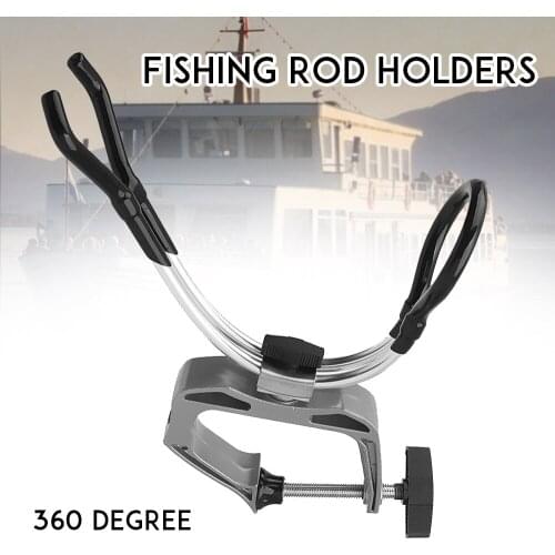 Fishing Rod Holders Adjustable Removable 360 degree Kayak Boat Support Pole stand Bracket