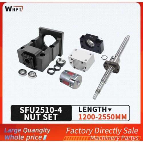 Ball screw SFU2510 + nut-4+ HM20-80 / 20-86 (cast iron) + BF20 + coupling XB40 * 65 + DSG25H, L = 1200MM-2550MM