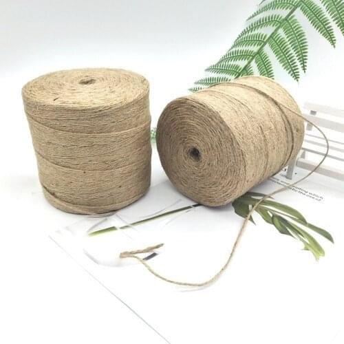 400m Natural Jute Twine Heavy Duty Natural Jute Rope for Artworks and Crafts Gift Wrapping Macrame Picture Display and Gardening