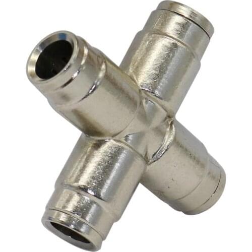 High Pressure 3/8" Cross Slip lock connector 9.52mm Hose Leak Proof Quick Coupling Connector Garden Irrigation Pipe Splitter 1Pc