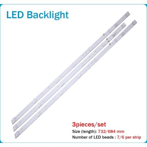 LED backlight strip lamp for JS-D-JP3920-061EC JS-D-JP3920-071EC E39F2000 MCPCB AKAI AKTV401 AKTV403 AKTV4021 D39-F2000 L