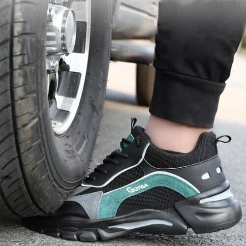 High Quality Mens Shoes Safety Boots For Men Steel Toe Cap Protective Work Shoes Non-Slip Work Boots Mens Construction Shoes