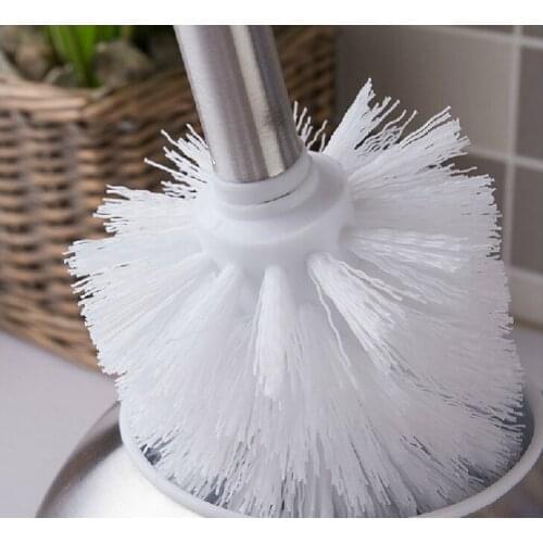Replacement Black Stainless Steel Wc Bathroom Toilet Brush Head Holders Cleaner High Quality Cleaning Tools 1PCS