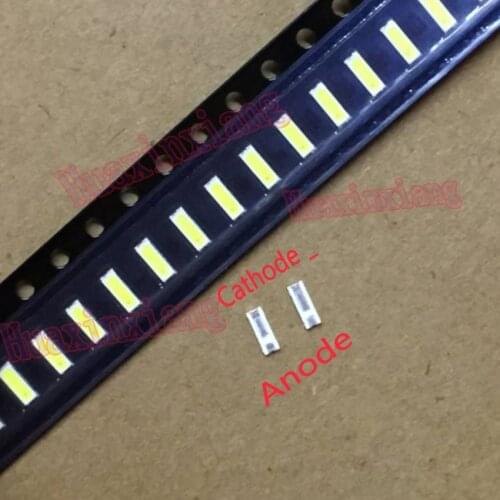 100pcs/Lot SMD LED 4014 3V 0.2W Cool White 17-21LM For TV Backlight