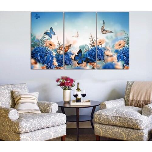 3pcs/set 5D Diamond Embroidery Butterfly flower,Full square Diamond Mosaic Pasted,diamond painting Cross Stitch home Decoration