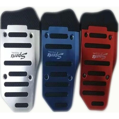 3Pcs/Set Of Aluminum Alloy Car Anti-Skid Scooter Foot Pad Manual Gearbox Car Styling Auto Parts