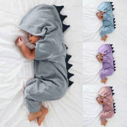 3D Dinosaur Romper Newborn Infant Baby Boys Girls Jumpsuit Clothes Outfits Size 0-18M