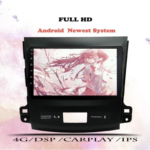 Android 10 2 Din Car Multimedia Player Dvd Gps Auto Radio Navigation Wifi IPS Screen DSP For Mitsubishi Outlander 3 XL 2005-2012