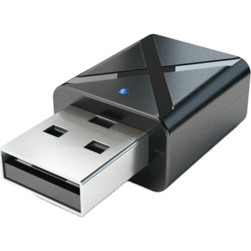 Bluetooth-compatible 5.0 stereo audio receiver AUX USB 3.5 mm jack KN320 2-in-1 adapter suitable for TV PC car headset speaker