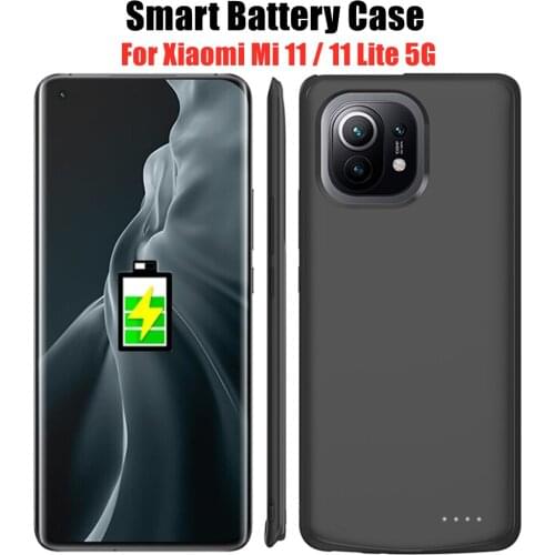 Power Bank Case For Xiaomi Mi 11 5G Battery Charger Cases 6800mAh Backup Powerbank Charging Case for Xiaomi 11 Battery Cover