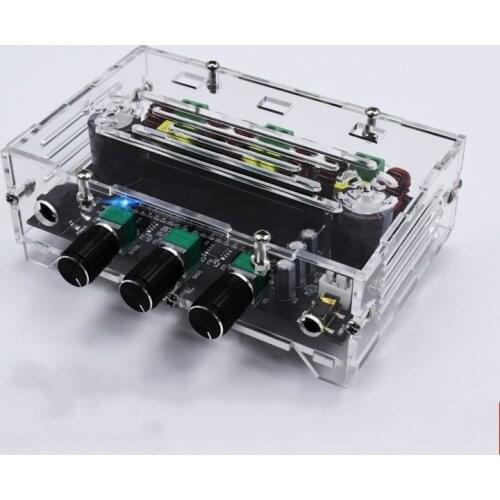 XH-M574 TPA3116 80WX2+100W 2.1 Channel digital Power Amplifier Board Bass Subwoofer Treble Bass Tone Control with case shell