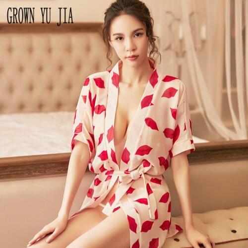 Erotic Tulle Nightwear Women Sexy Nightgown Slutty Intimate Lingerie Perspectivity Hot Baby Doll Bathrobe Transparent Nightdress