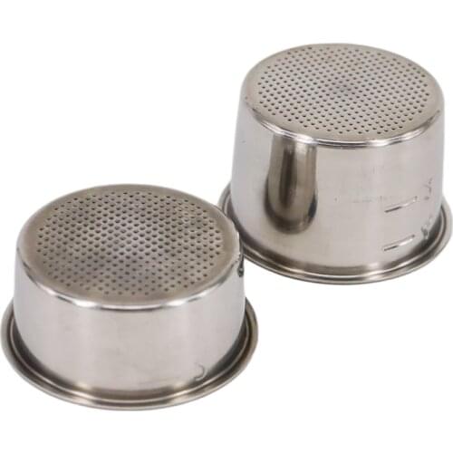 Coffee Filter Cup 51mm 2/4 Cup Non Pressurized Filter Basket For Breville Delonghi Krups Coffee Products Kitchen Accessories