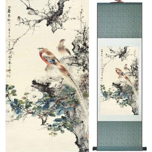 YanBolong Birds and flowers painting home office decoration painting living room painting No.033105