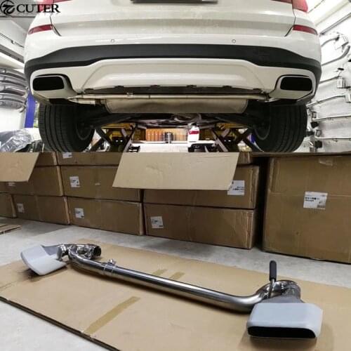 F25 X3 F26 X4 Car body kit rear bumper diffuser exhaust pipe Square tail throat for BMW F25 F26 X3 X4 14-16