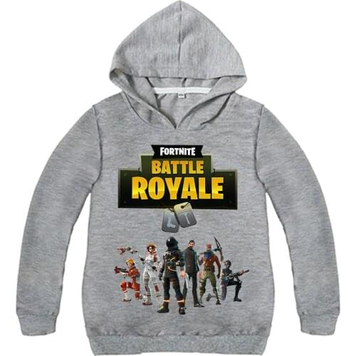 Fashion Fortnites Children Kids Boys T-Shirts Hooded Boys Baby Outerwear Clothing Spring Sweatshirts Battle Royale Child T Shirt