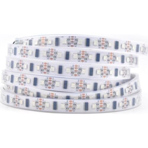 Mokungit 5X 1M LPD8806 52LEDs/m 5050 RGB SMD Light Strip Tape Pixel IP20 Non Waterproof IP65 IP67 White PCB DC5V