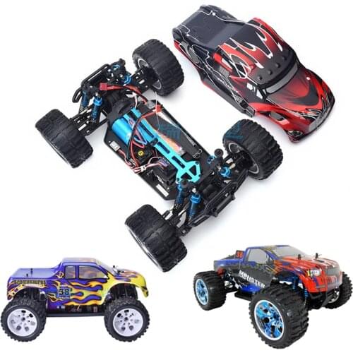 Chassis upgrade version 1/10 RC 4WD Model Car Buggy Monster Bigfoot Truck Empty Frame Brushless version HSP 94111