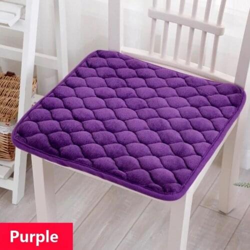 Solid Modern Chair Cushion Thicken Pad Keep Warm Home Decor Non-slip Seat Cushion Super Soft Chair Pad 40*40/45*45/50*50 Cm