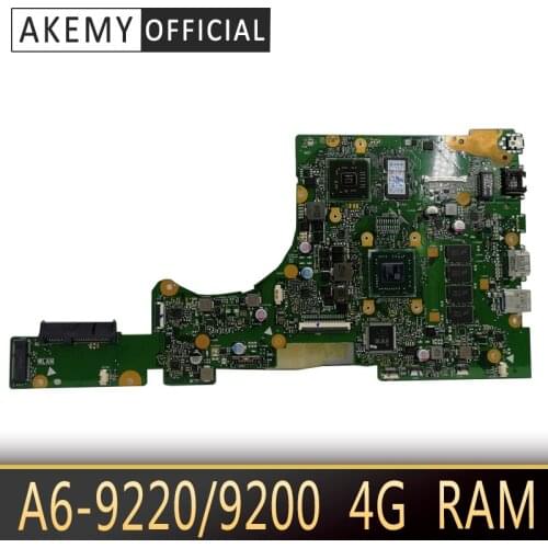 Original E402BP laptop motherboard with A6-9220/9200 CPU 4G RAM For ASUS E402BP E402B MainBoard 100% test work OK